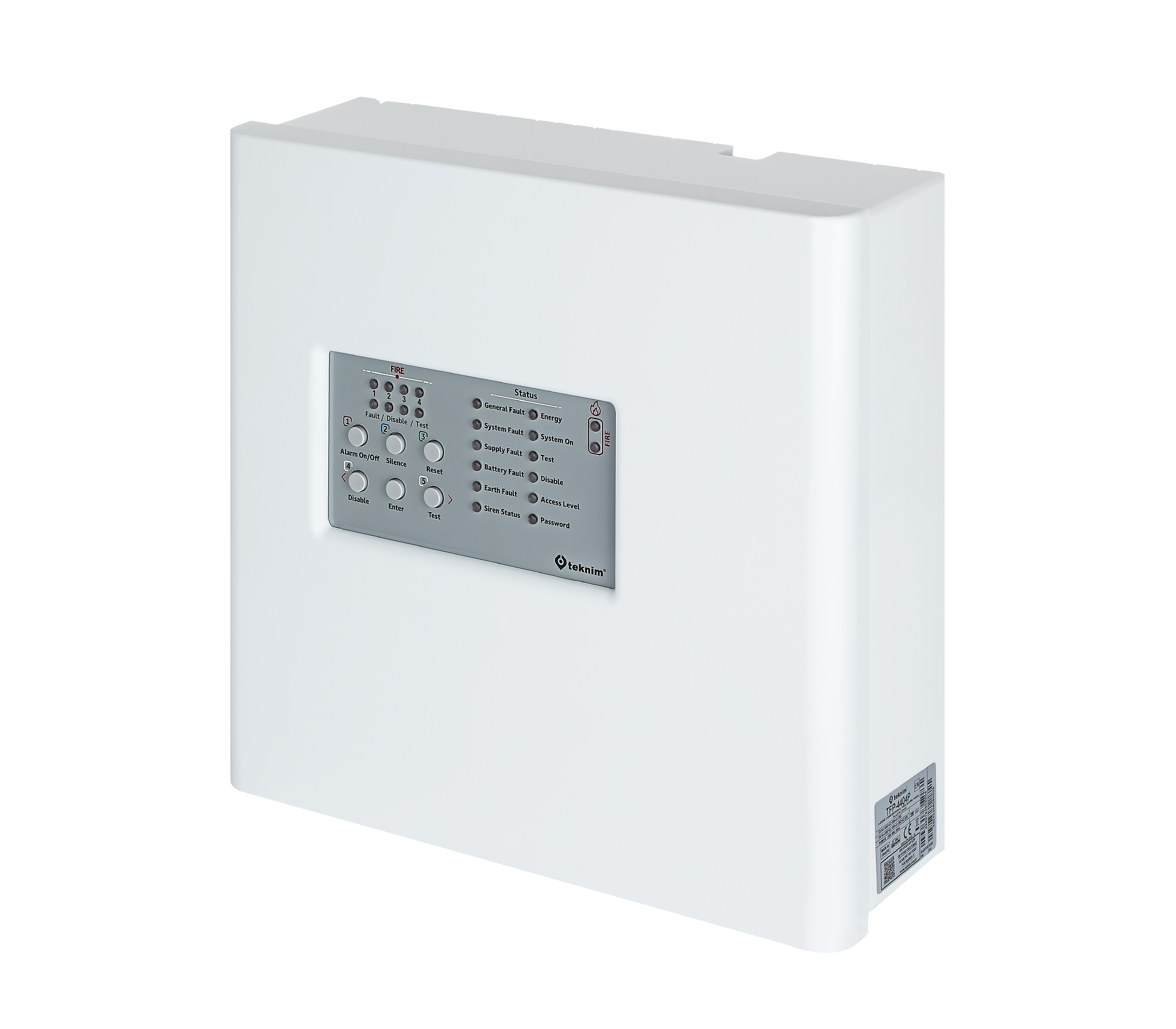 TFP-4404P 4 BÖLGELİ PLASTİK KASA KONV. YANGIN ALARM PANELİ (AKÜLER HARİÇ) ürün görseli